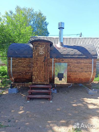 Баня Квадро бочка под ключ