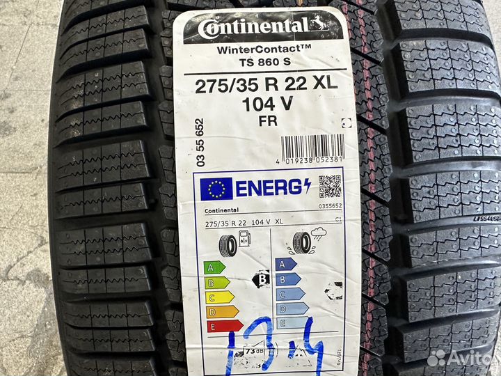 Continental ContiWinterContact TS 860S 275/35 R22 и 315/30 R22 107V