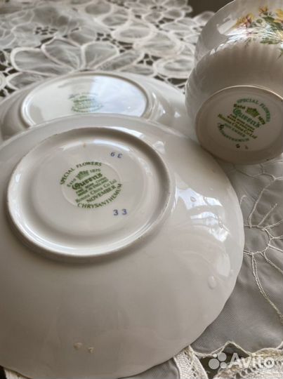 Тройка. Костяной фарфор. Англия