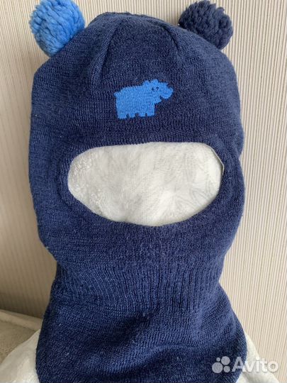 Шапка шлем детская зимняя для мальчиков