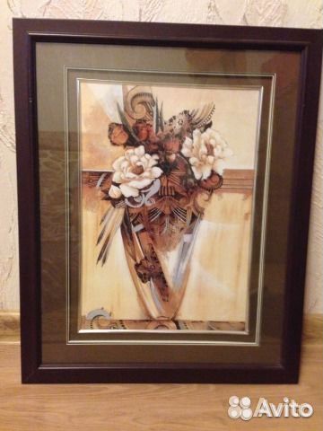 Картины под стеклом, картина с янтарем