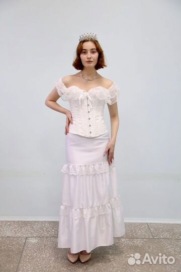 Костюм Белой королевы / Принцесса Романтичная пира