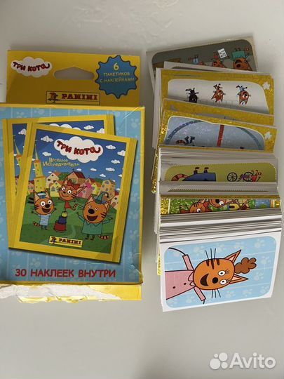 Наклейки panini три кота