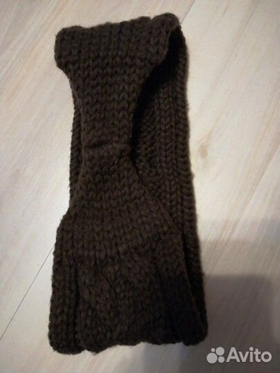 Повязка/ободок на голову коричневого цвета