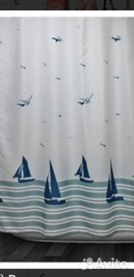 Шторка для ванной новая