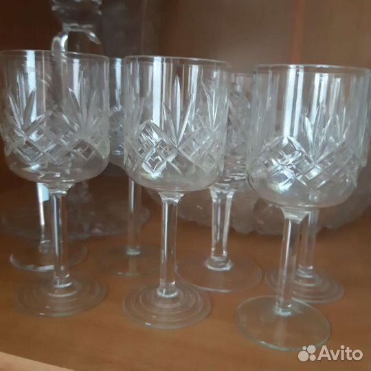 Хрустальные бокалы фужеры рюмки