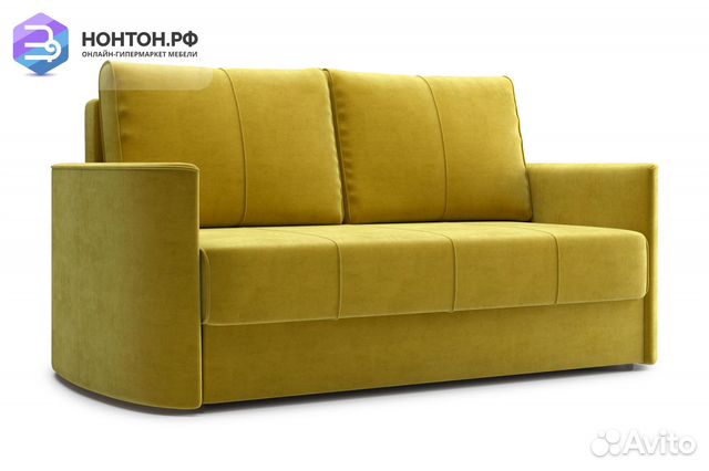 Диван еврокнижка Колибри горчичный