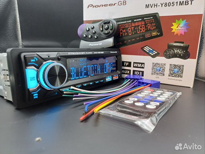 Магнитола pioneer MVH8051 с блютузом