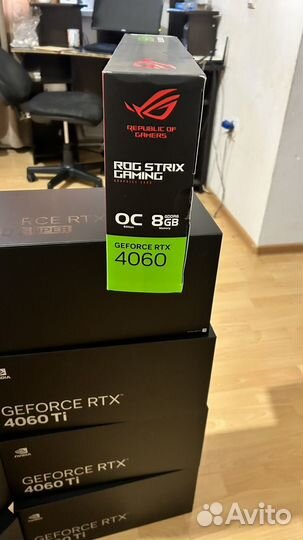 Видеокарта asus ROG strix RTX4060-O8G-gaming