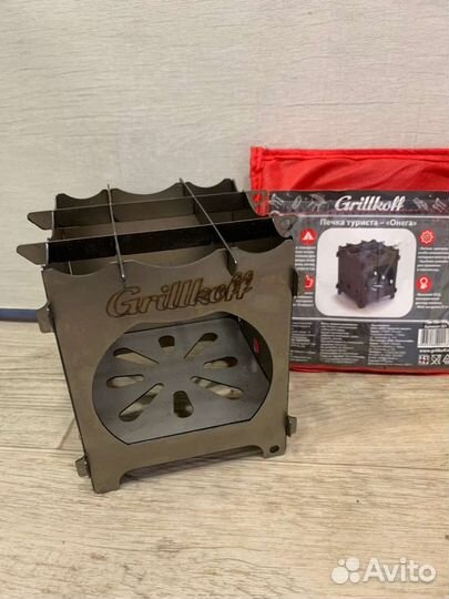 Печка туристическая Grillkoff новая Онега в чехле