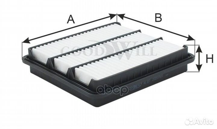 Фильтр воздушный Geely Atlas AG 657 Goodwill