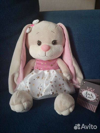 Мягкая игрушка Зайка Jack&Lin, 20 см новая