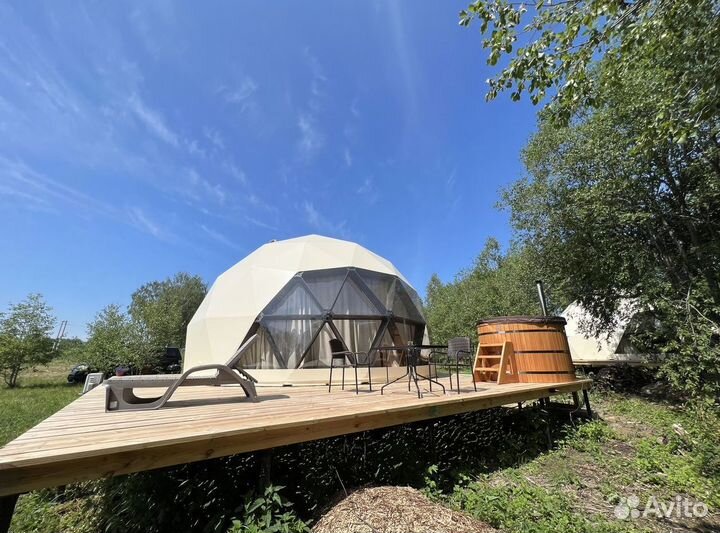 Глэмпинг сфера, геокупол