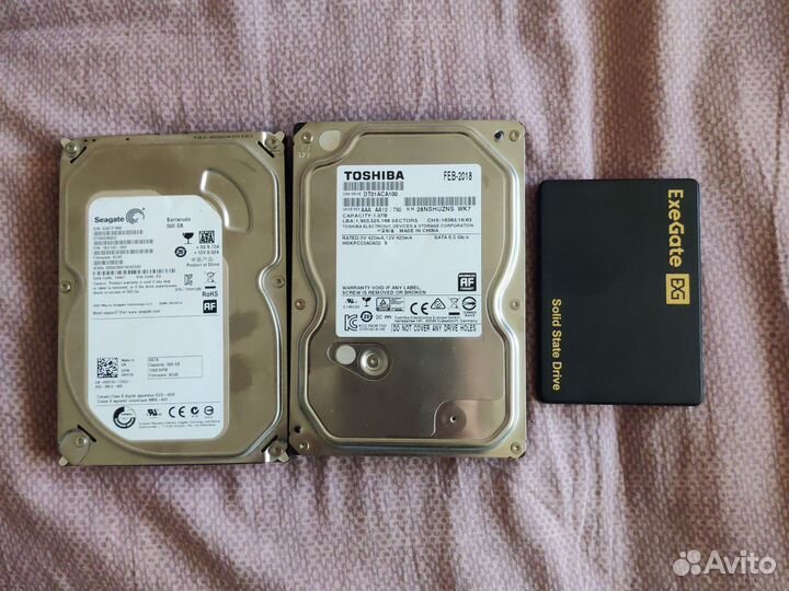Hdd 500gb, 1tb и SSD 120gb