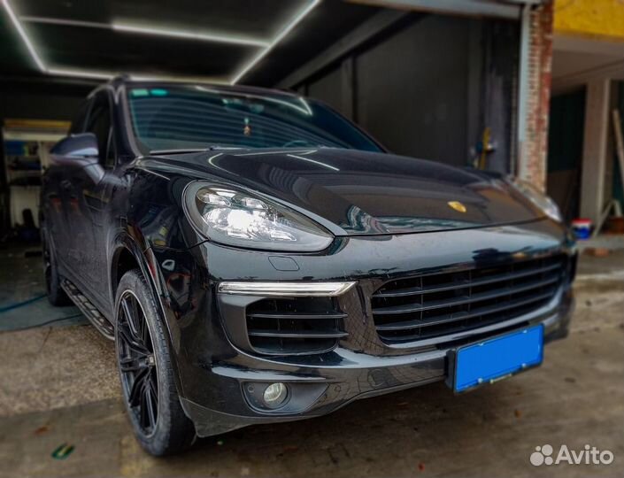 Светодиодные фары Порше Кайен 958, рест 2014-2018