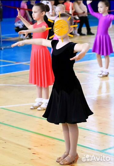 Платье для бальных танцев рейтинг 116-122см