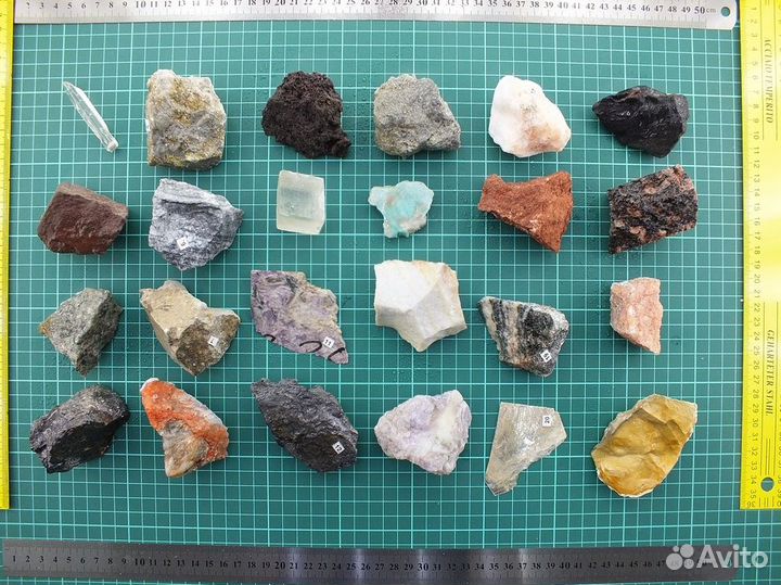 Камни №31 Коллекция крупных минералов 24 шт (2шт)