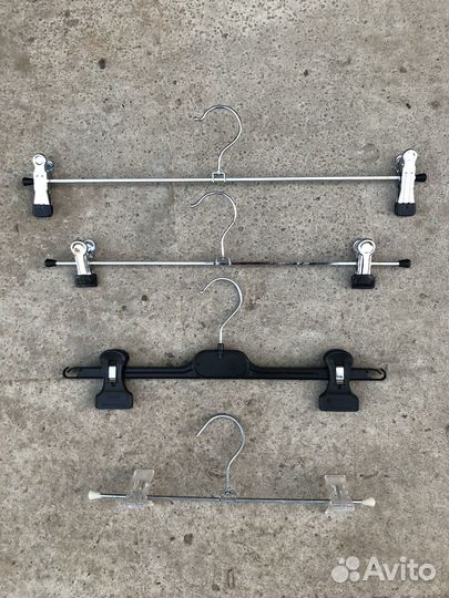 Плечики зажимы металические и пластик