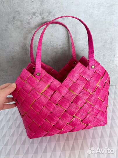 Корзина сумка плетенная