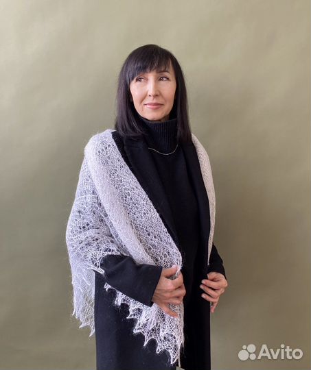 Паутинка пуховая ажурная