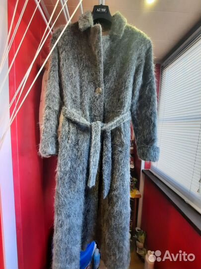 Пальто зимнее длинное 42-44р