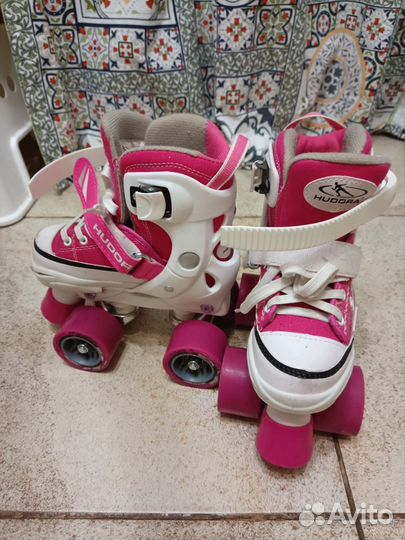 Раздвижные ролики-квады hudora