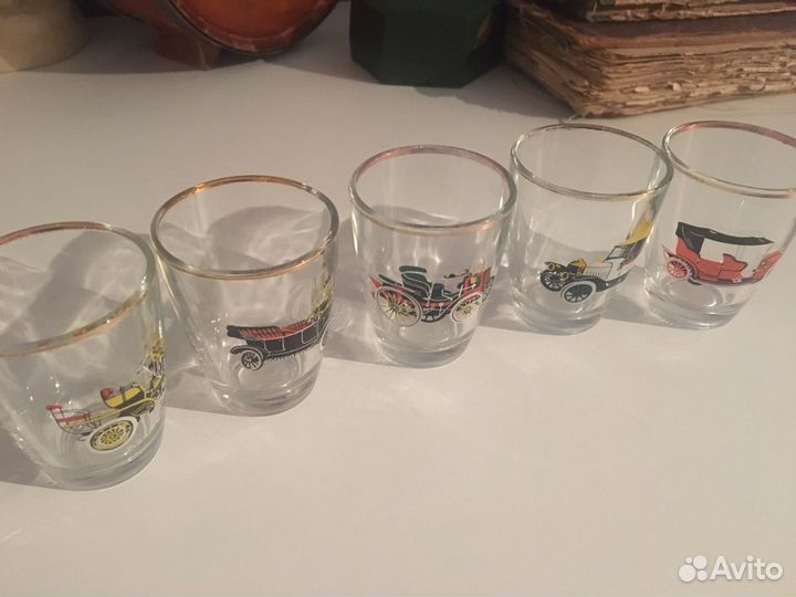 Стопки винтажные с машинками. гдр