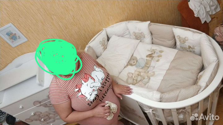 Детская кровать и комод бу