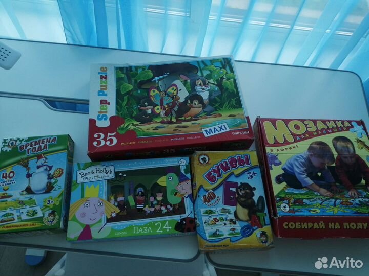 Пазлы, настольные игры для детей