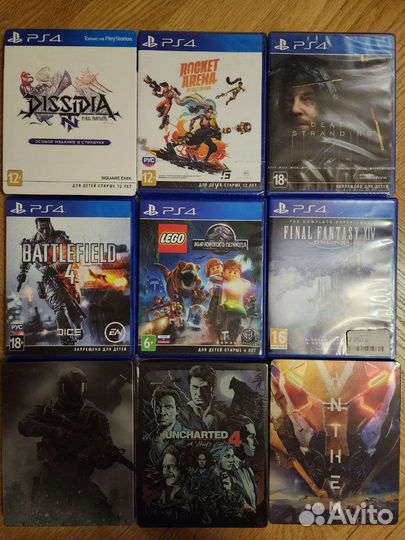 Игры на Sony playstation 4 диски PS4