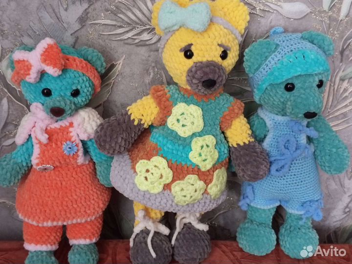 Плюшевый мишка ручной работы