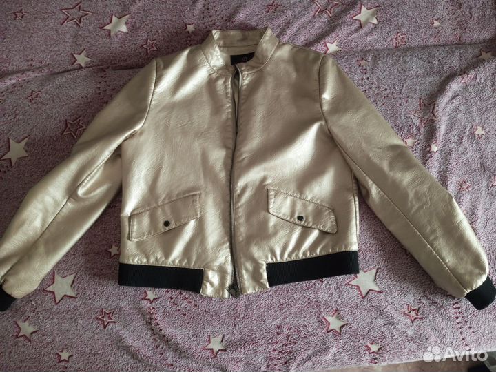 Куртка кожаная женская 46 размер