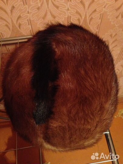 Шапка из меха норки женская