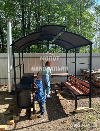 Беседка с мангалом