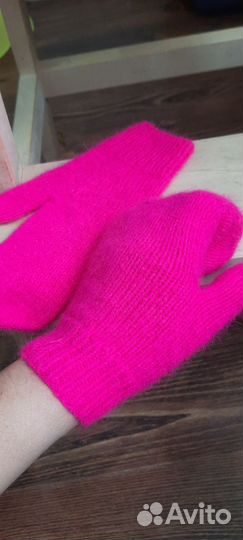 Варежки пушистые