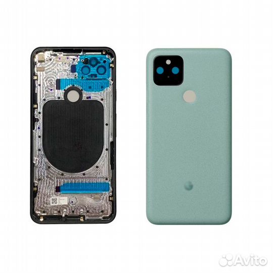Задняя крышка для Google Pixel 5 зеленая (Sorta Sa