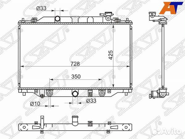 Радиатор mazda atenza, mazda axela, mazda CX-5, ma