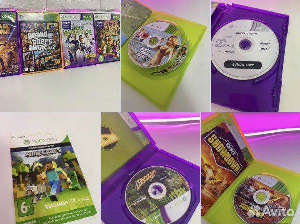 Игровая приставка xbox 360 с играми и Kinect