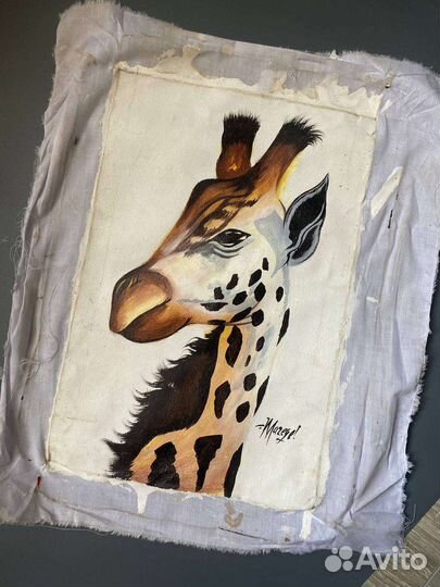 Картина на холсте в стиле Тингатинга из Африки