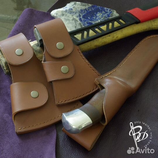 Кожаные ножны, чехол для ножа и топора