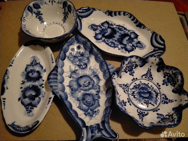 Посуда Гжель,авторская