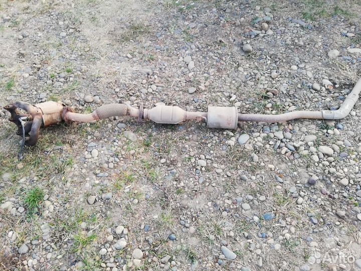 Hyundai solaris глушитель в сборе