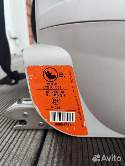 Автокресло britax romer trifix зебра