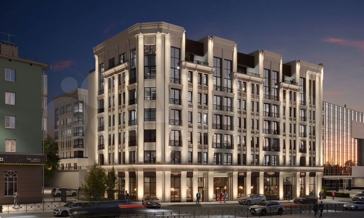 1-к. квартира, 55,8 м², 4/6 эт.