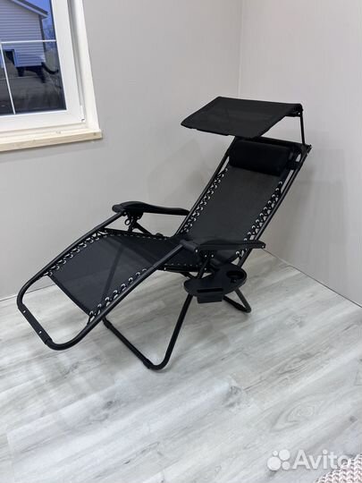 2 кресла-шезлонга с козырьком для отдыха