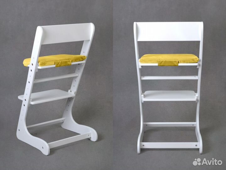 Белый растущий стул