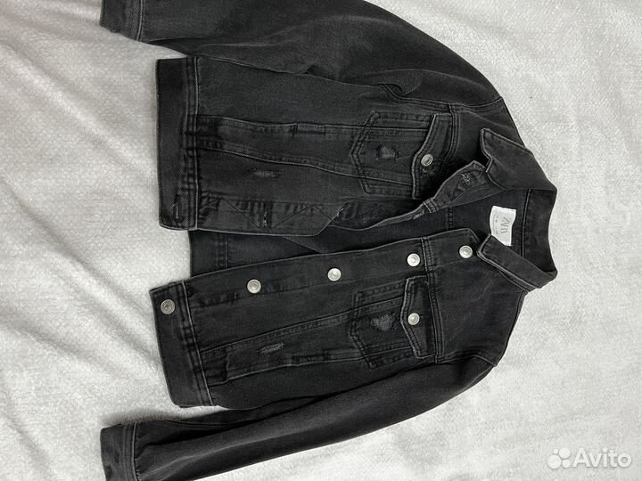 Джинсовая куртка для девочки zara