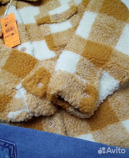 Куртка -рубашка и джинсы на 134см