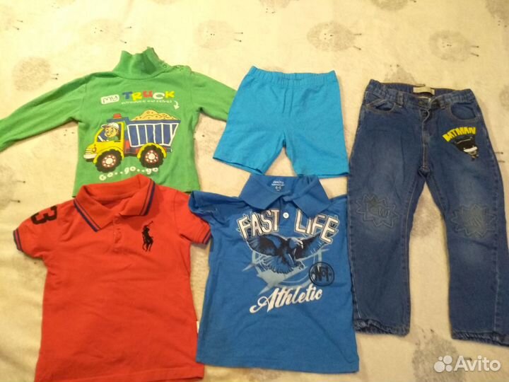 Пакеты вещей 98р для мальчика