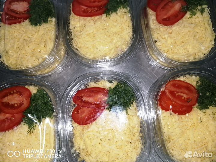 Салат - Коктейль с ветчиной и сыром